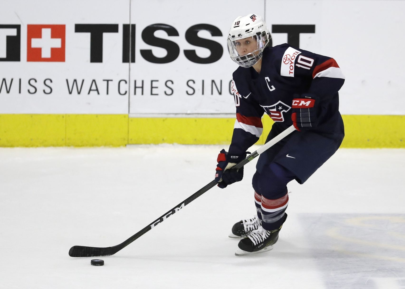 Skating with the puck